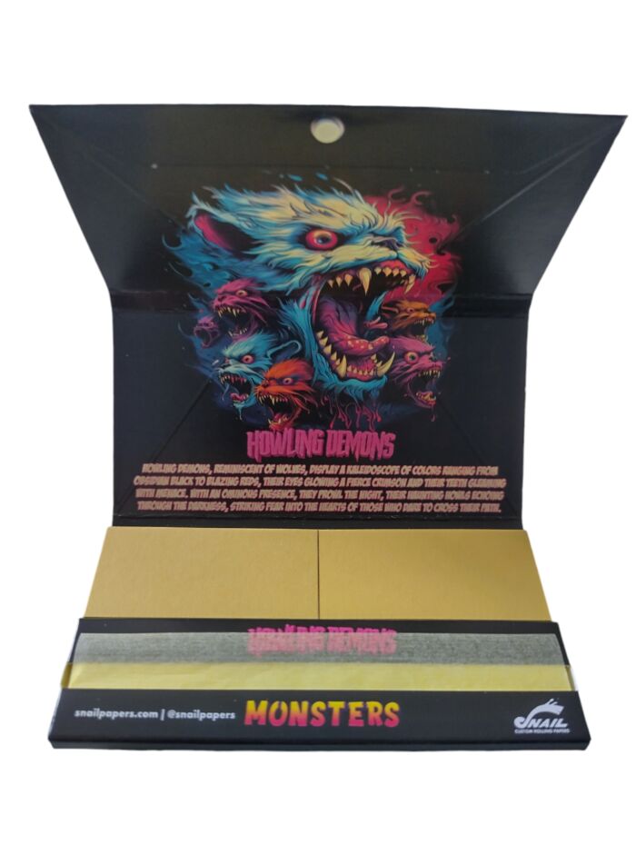 Snail Papers Monsters  King Slim Rolling Papers - Image 5