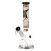 G-Rollz Banksy's Graffiti 'Flower Thrower' - Beaker Percolator Bong White