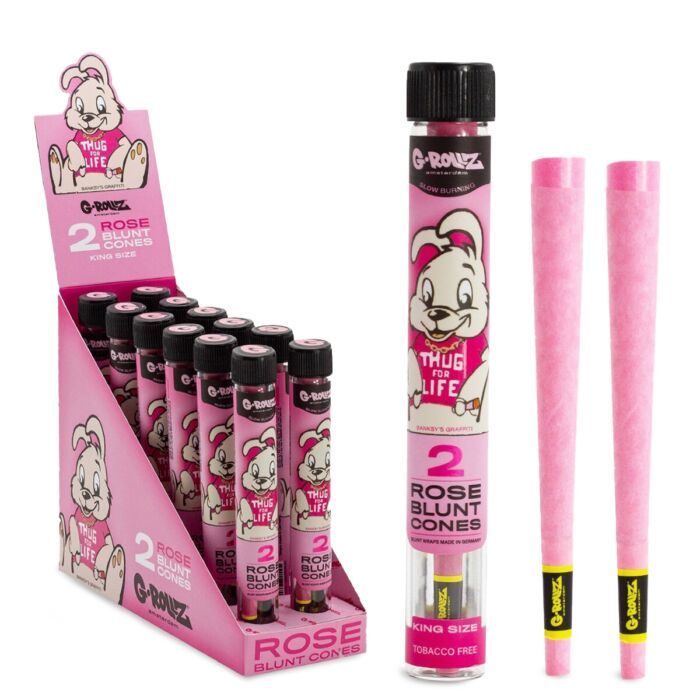 G-Rollz Banksy's Graffiti - 2x Pre-rolled Rose Blunts - Image 2