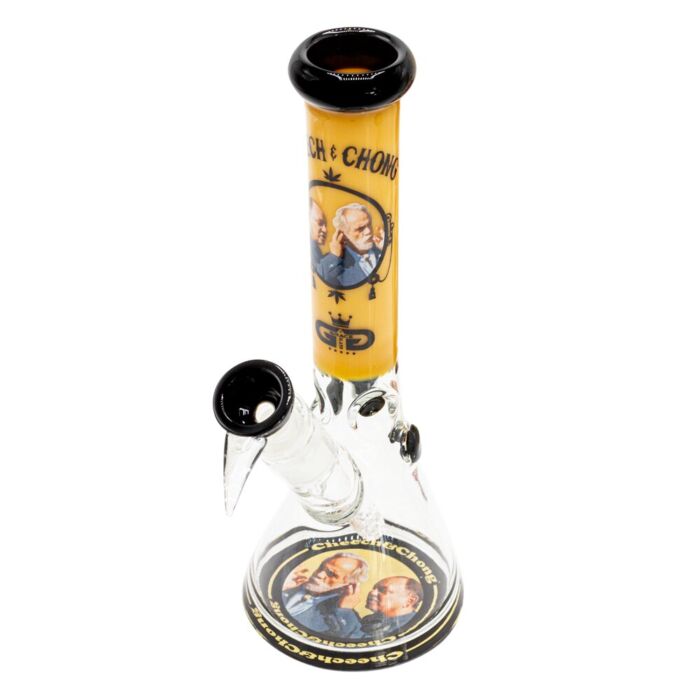 G-Rollz Cheech & Chong Smoking Brothers Yellow Beaker Chillum Slit Bong - Image 3