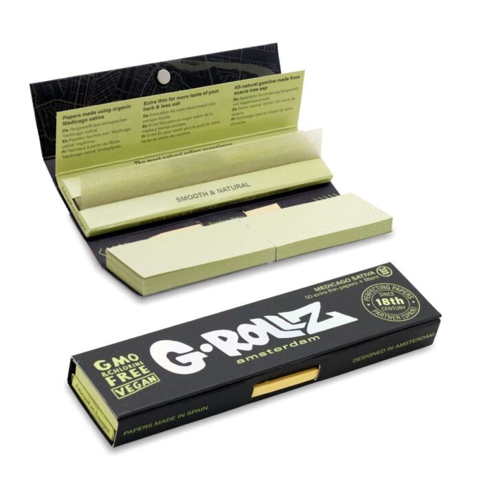 G-Rollz Alfa - 50 KS Slim Papers + Tips Medicago Sativa - Image 2