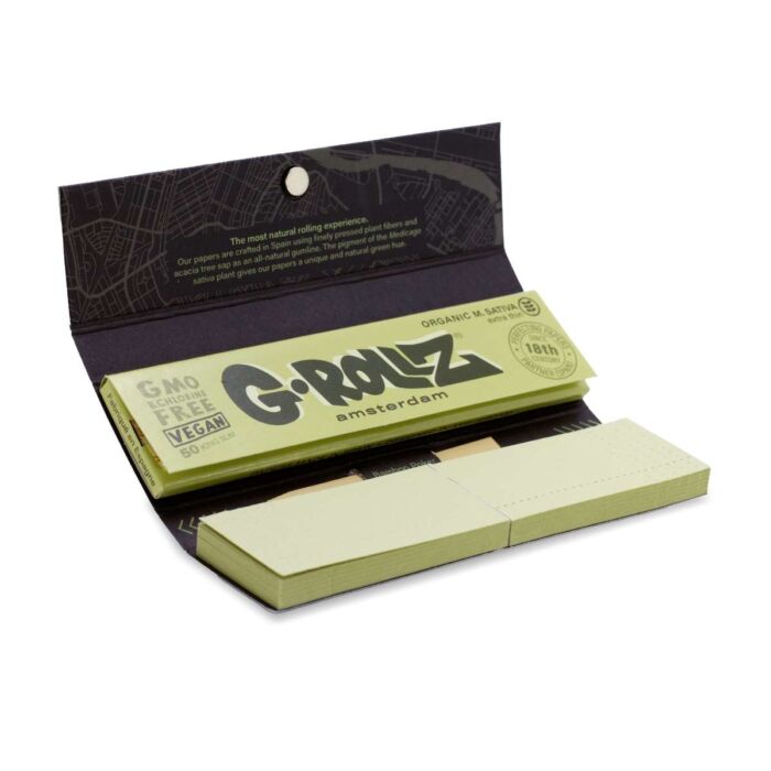 G-Rollz Alfa - 50 KS Slim Papers + Tips Medicago Sativa - Image 5