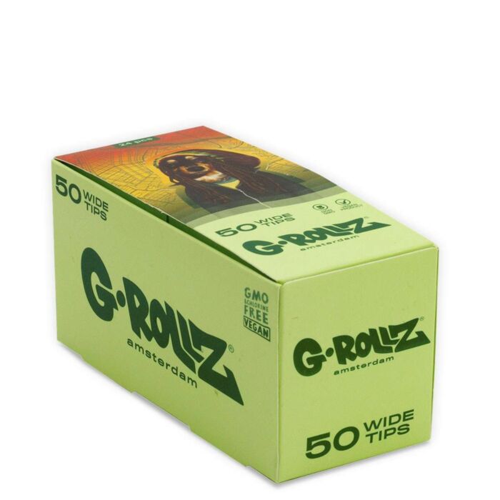G-Rollz | Pets Reggae Green Perforated  Filter Tips 2,5 X 6cm 50 Tips - Image 5