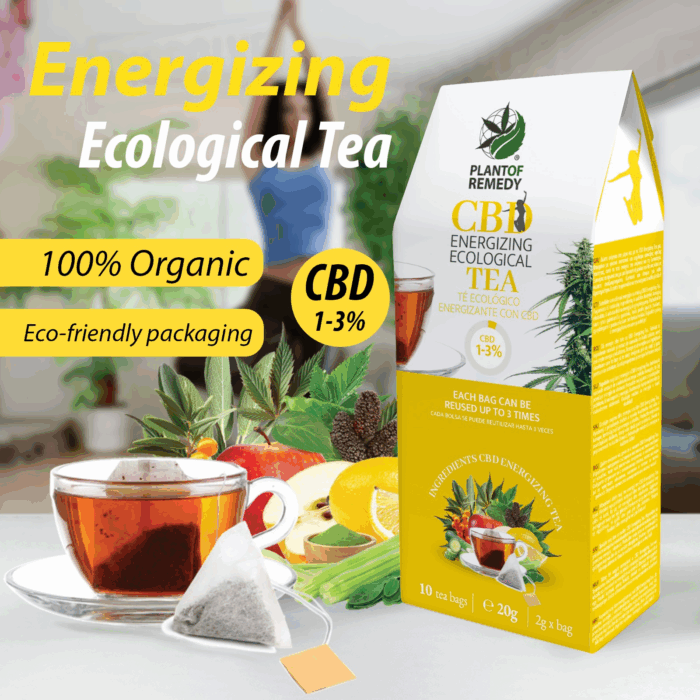 Plant of Remedy CBD Energising Tea Bags 3% - Image 2