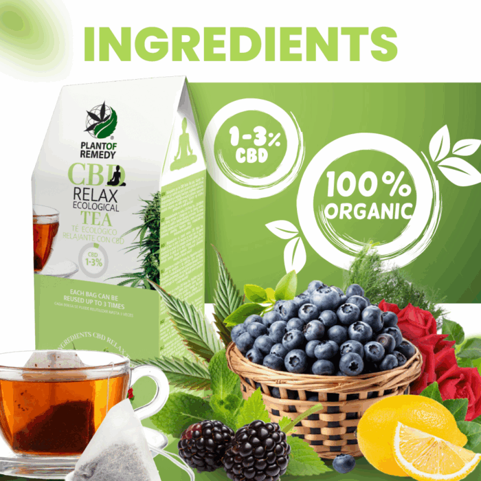 Plant of Remedy CBD Relax Tea Bags 3% - Image 3
